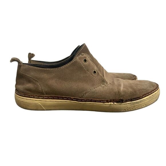 Steve Madden Mens Genuine Suede Leather Brown Taupe Casual Shoes Fixer 10 M - Picture 3 of 7